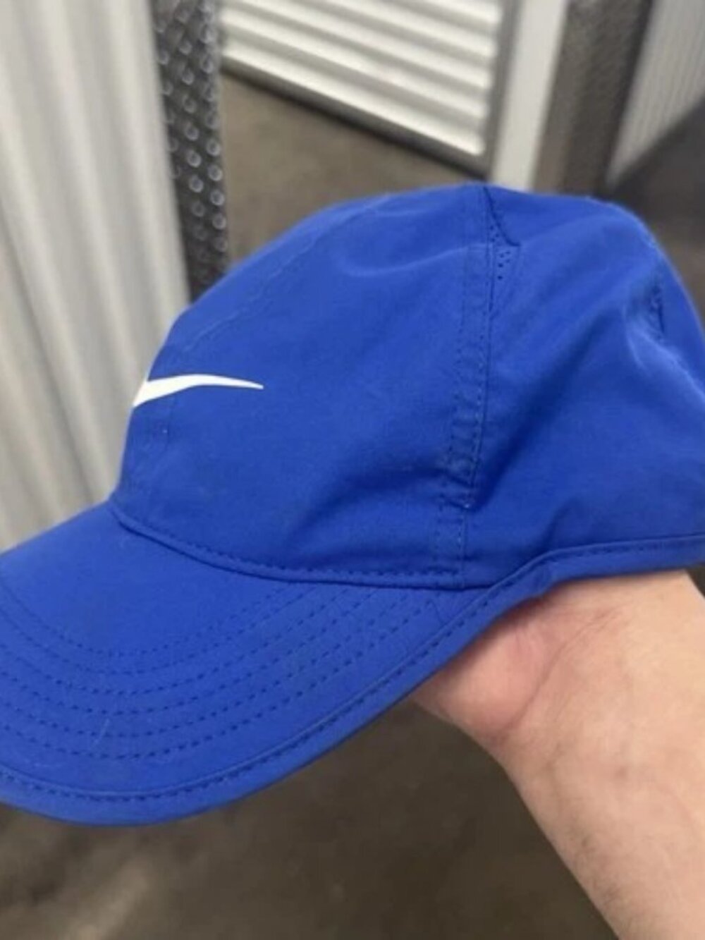 Nike Youth Dri-FIT Tennis Featherlight Cap Blue Adjustable